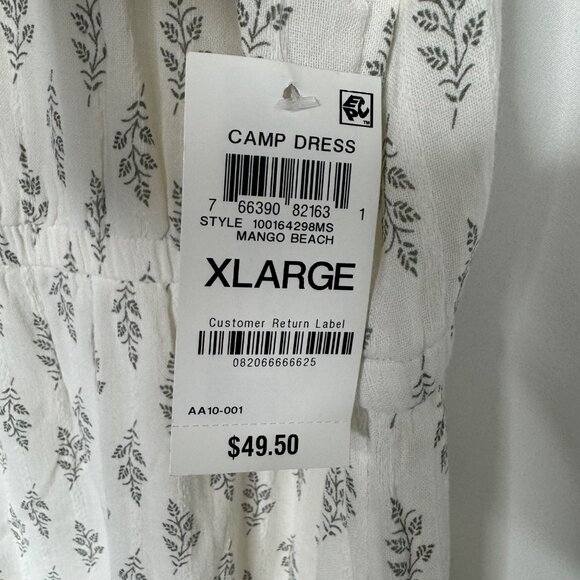 Style & Co White Floral CottonBlend Midi Dress‎ XL Cottagecore Girly Summer - Picture 5 of 10